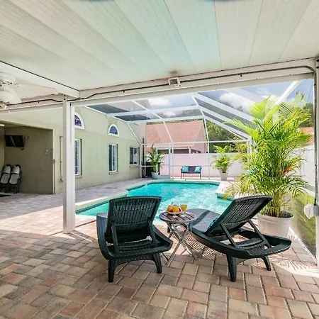 Poolside Paradise: Vacation Retreat. 
